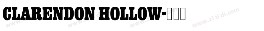 clarendon hollow字体转换